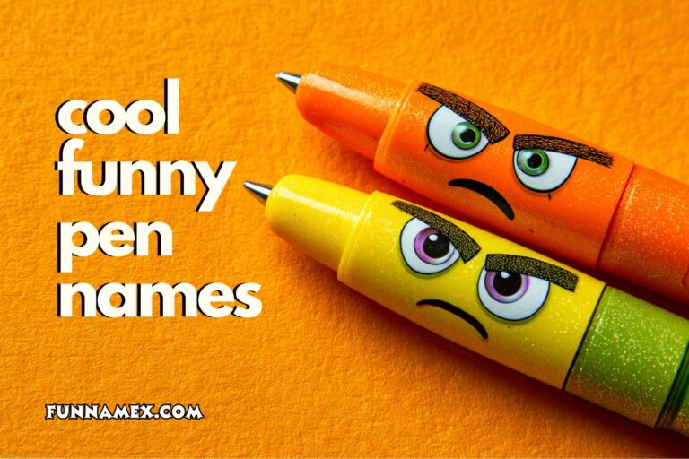 cool funny pen names