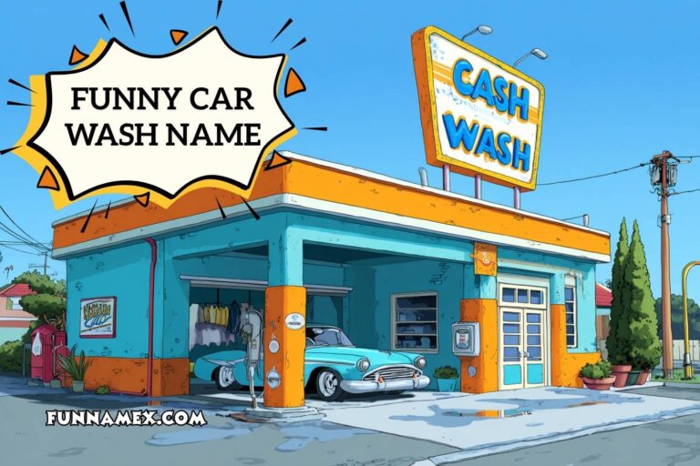 funny car wash name