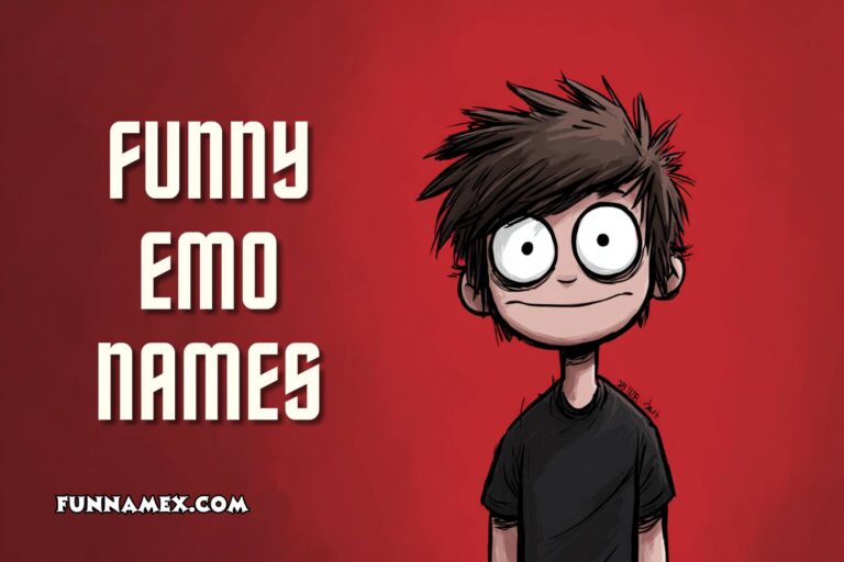 funny emo names