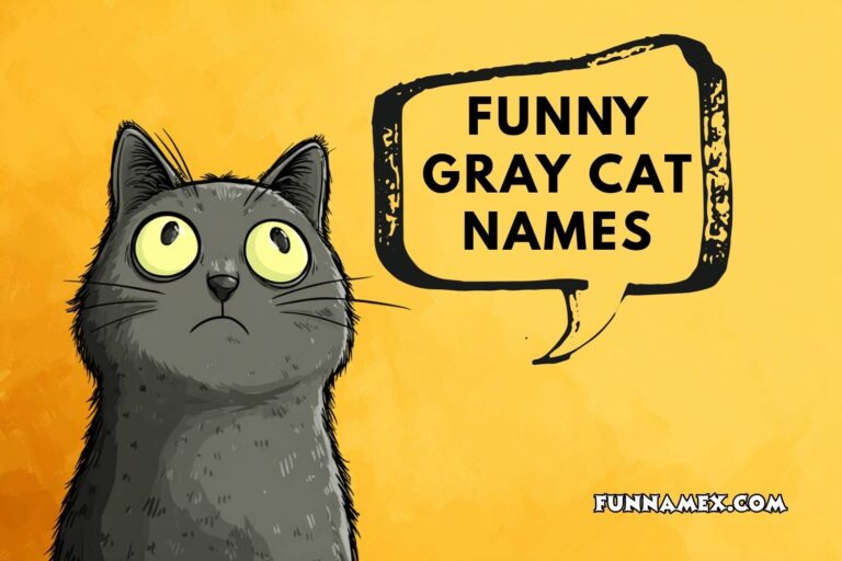 funny gray cat names