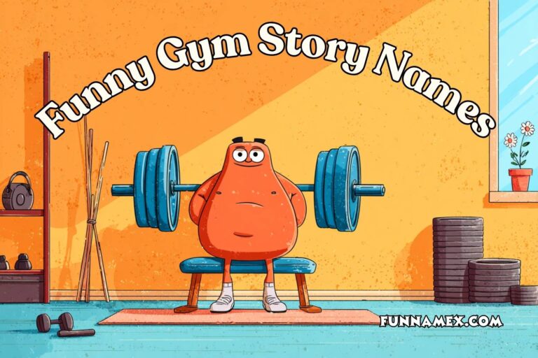 funny gym story names
