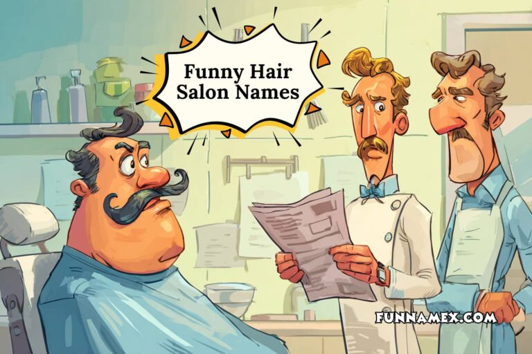 funny hair salon names