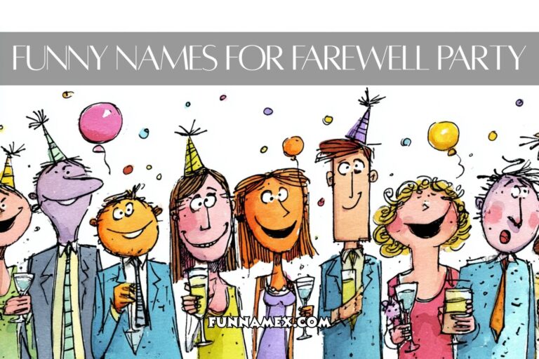 funny names for farewell party