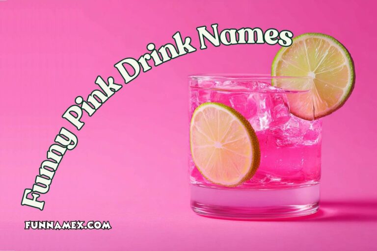 funny pink drink names