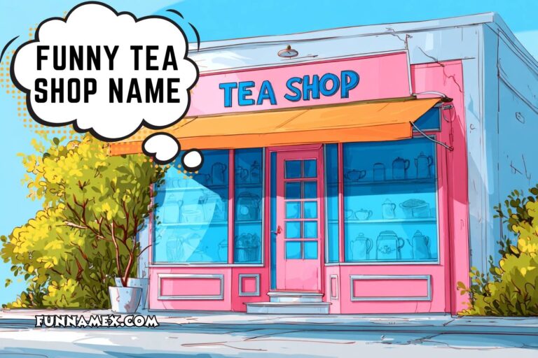funny tea shop name
